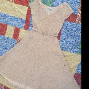 Antique Lace RHINESTONE 50s Circle Skirt Swing